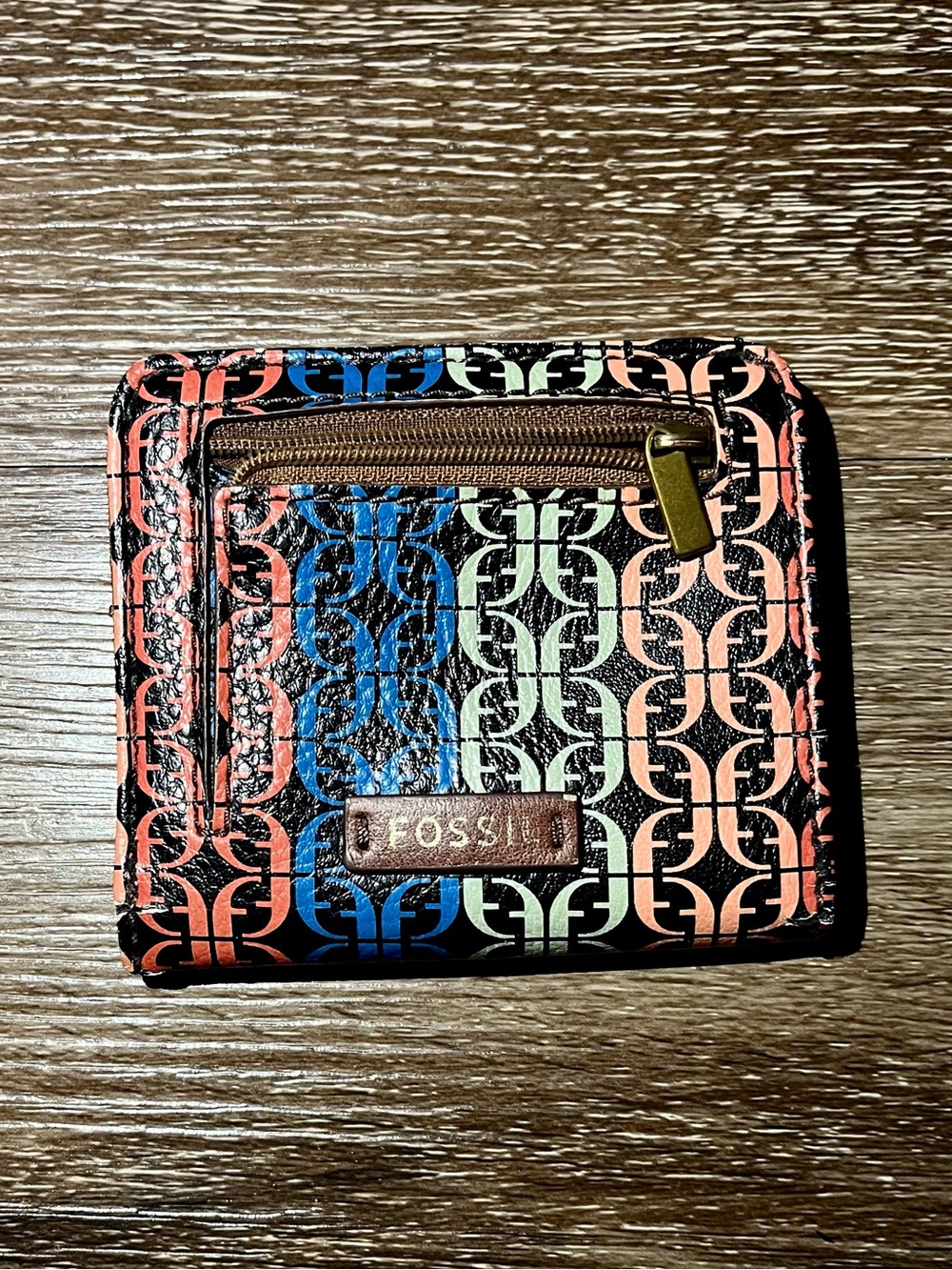 Multicolor fossil wallet